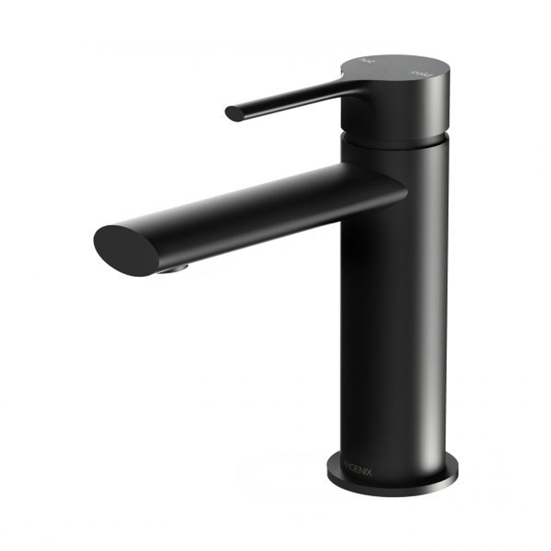 Phoenix Vivid Slimline Oval Basin Mixer Matte Black Vv770 Mb