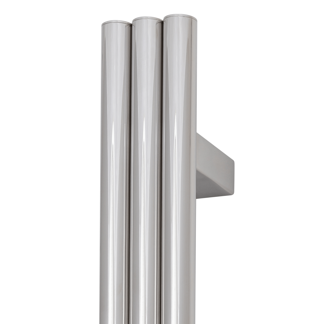 Thermorail Round/Triple Tube 12 Volt Vertical Bar 900X75X100mm 27WATTS Chrome