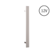 Thermorail Round/Triple Tube 12 Volt Vertical Bar 900X75X100mm 27WATTS Chrome