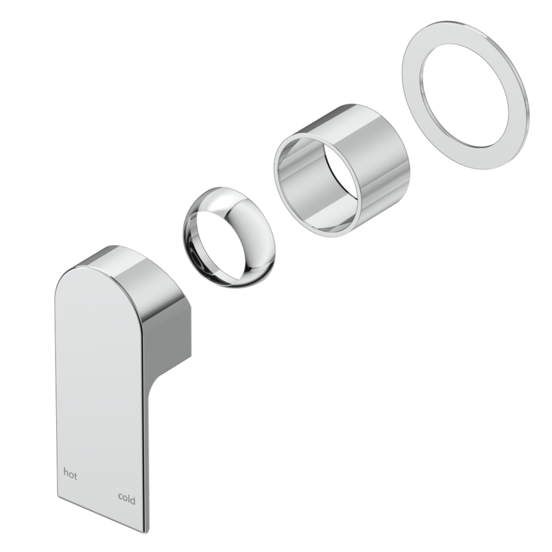 Bella Vista Eleniko Shower Mixer - Round - Trim Kit - Brushed Nickel