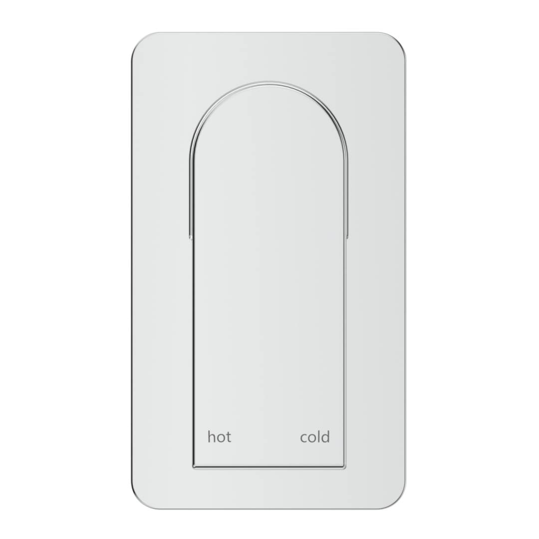 Bella Vista Beki Shower Mixer Square Plate Trim Kit Only Gunmetal