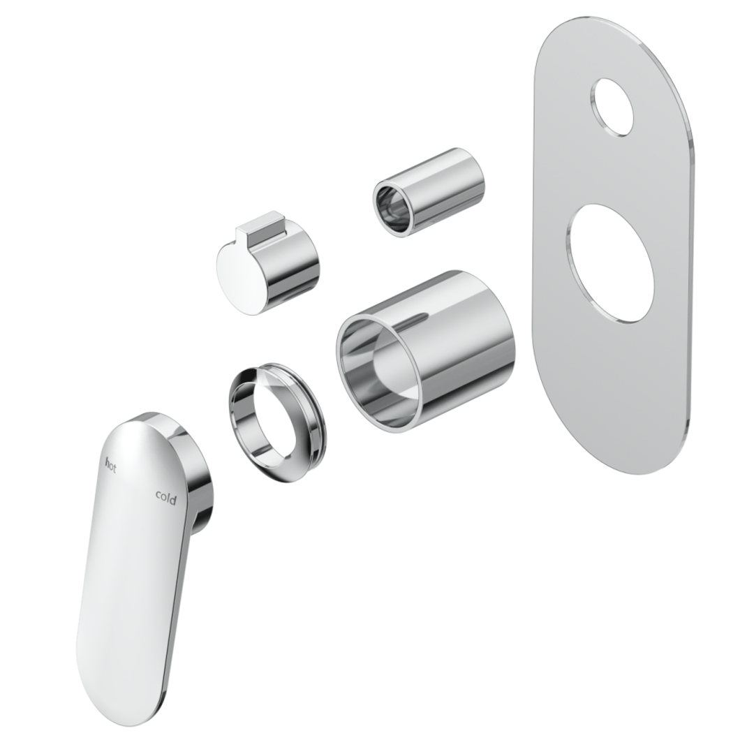 Bella Vista Lantra Shower Mixer Diverter 1P Trim Kit Only Gunmetal