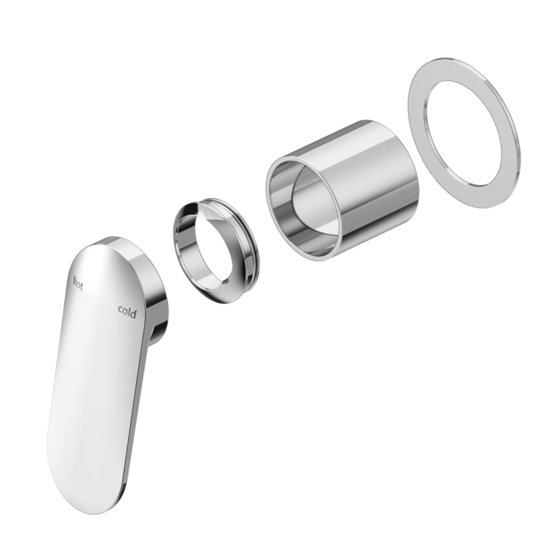 Bella Vista Lantra Shower Mixer Round Plate Trim Kit Only Gunmetal
