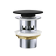 DOMED WASTE 32MM WITH OVERFLOW - MATT BLACK(FIENZA P#:WAS58B)