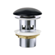 FIENZA DOMED WASTE 32MM WITH OVERFLOW MATTE BLACK WAS58MB