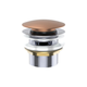 Fienza Pull Out Pop Up Bath Waste 40Mm Brushed Copper With Overflow 55Mm Thread Length