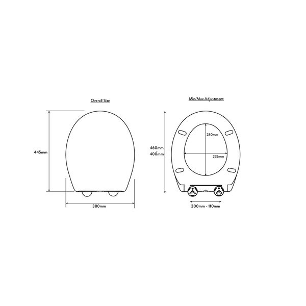 Croydex Constance Toilet Seat White