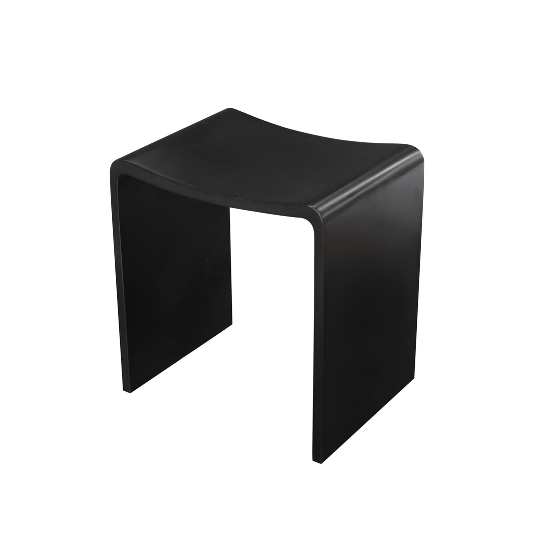 Thermogroup Willow Shower Stool 400X300Mm - Black