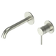 Greens Optima Plus Wall Basin / Bath Mixer Pvd Brushed Nickel