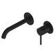 Greens Optima Plus Wall Basin / Bath Mixer Pvd Matte Black