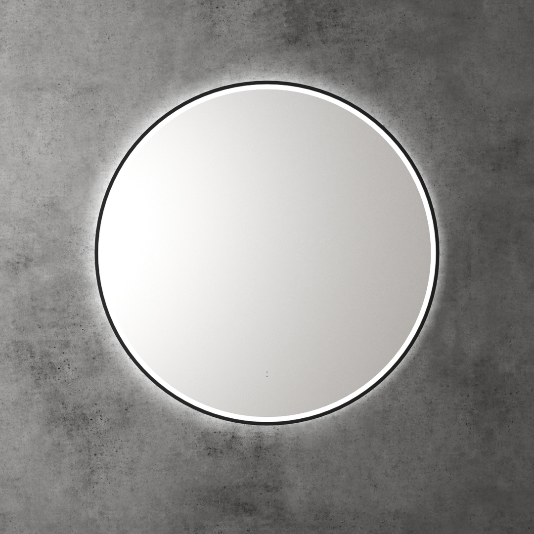 Aulic Windsor Round Led Mirror 903X903X36 mm Matte Black