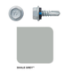 Hex Head Seal Screw 4 10# X 16Mm (100) Shale Grey    (Gg)
