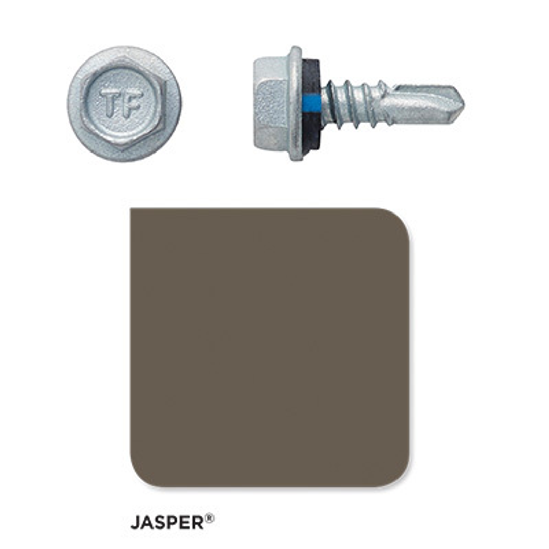 Hex Head Seal Screw 4 10# X 16Mm (100) Jasper (New/Brwn)
