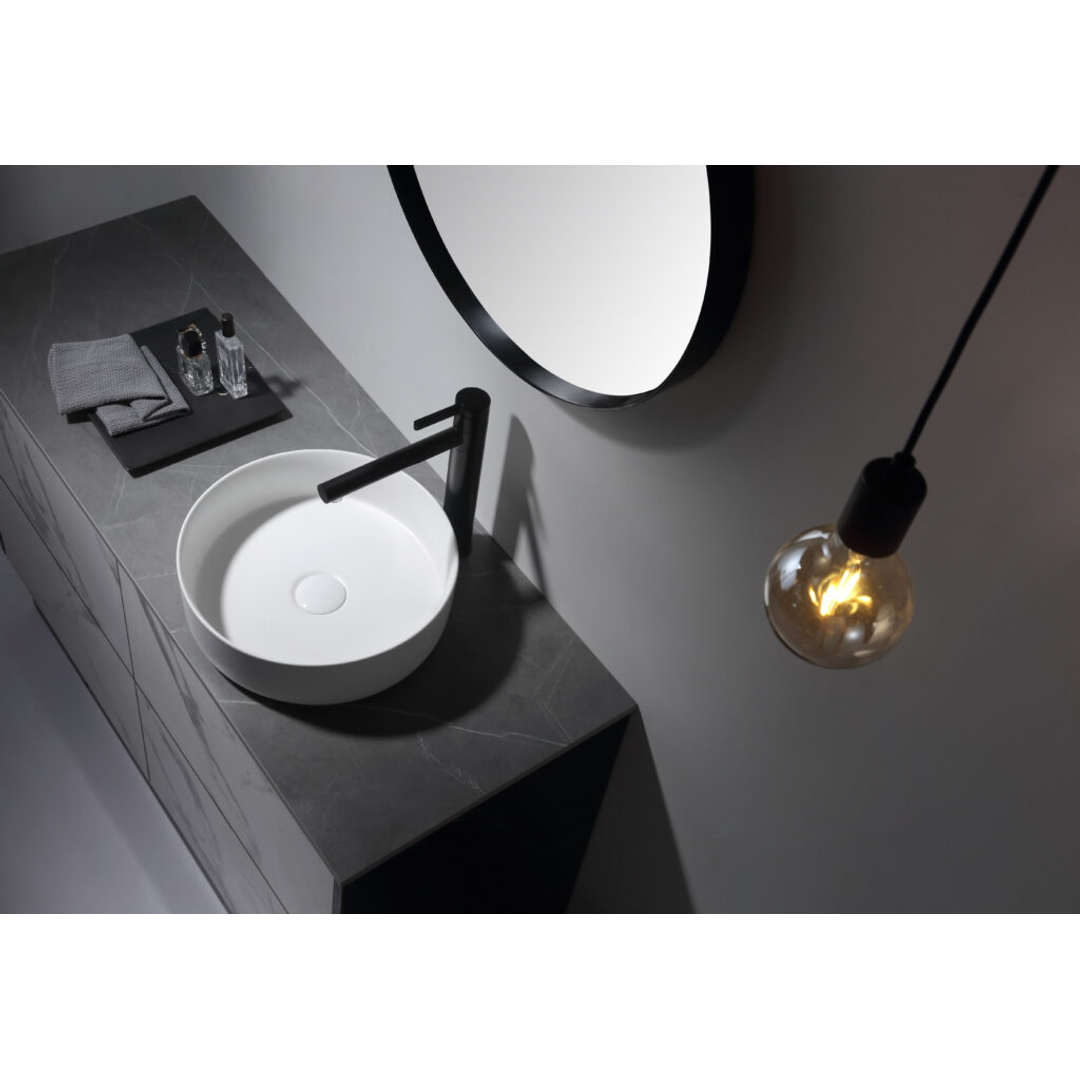 Aulic Dove Matt White Above Counter Basin 360X360X120Mm
