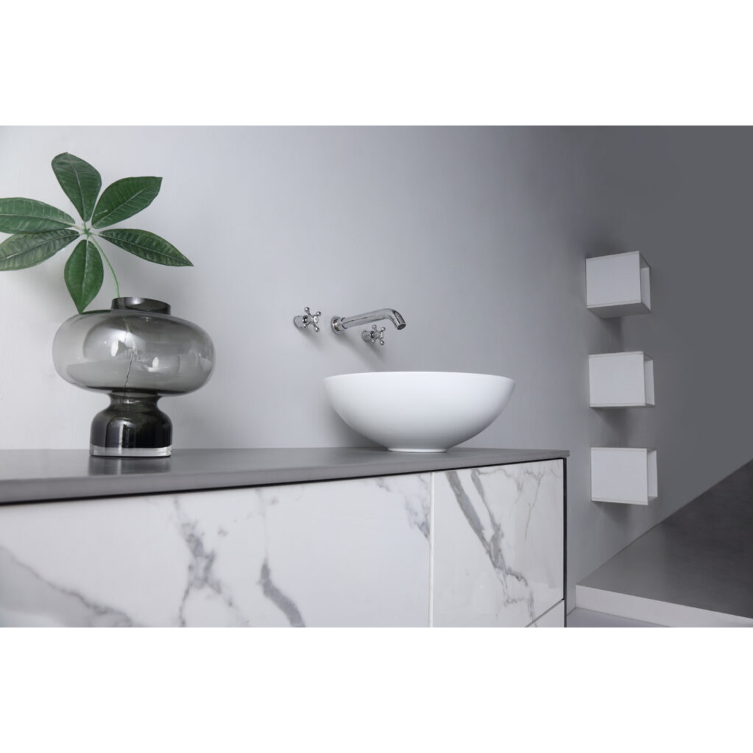 Argyle Matt White Above Counter Basin 405 X 145mm