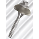 Polycarb Screw 14# with 26mm Dome Wood/Metal (50 Pack)
