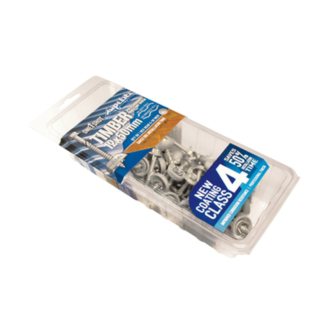 Polycarb One Shot Timber Fixing T17 12 X 50Mm Tub 250