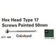 Hex Head Wood #17 Roofing Screw 12#X50 (1000)  Cottage Green (Cg)