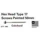 Hex Head Wood #17 Roofing Screw 12#X50 (1000)  Windspray (Ag)