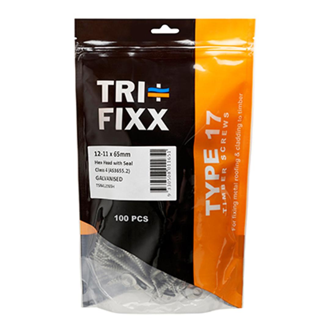 Roofing Screw Timber 12# 50mm (100 Pack)