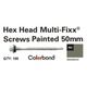 Hex Head Roof Zip M6# 50Mm Per 100 Mangrove