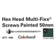 Hex Head Roof Zip M6# 50Mm Per 1000 Cottage Green (Cg)