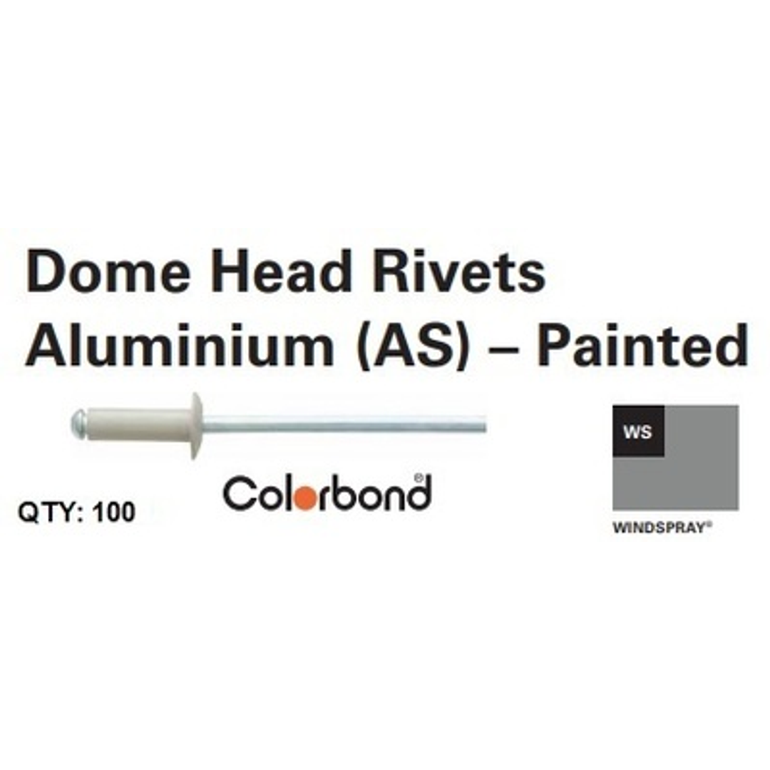 Blind Rivets 4-3 (3.2x4.8) (100 Pack) Colorbond