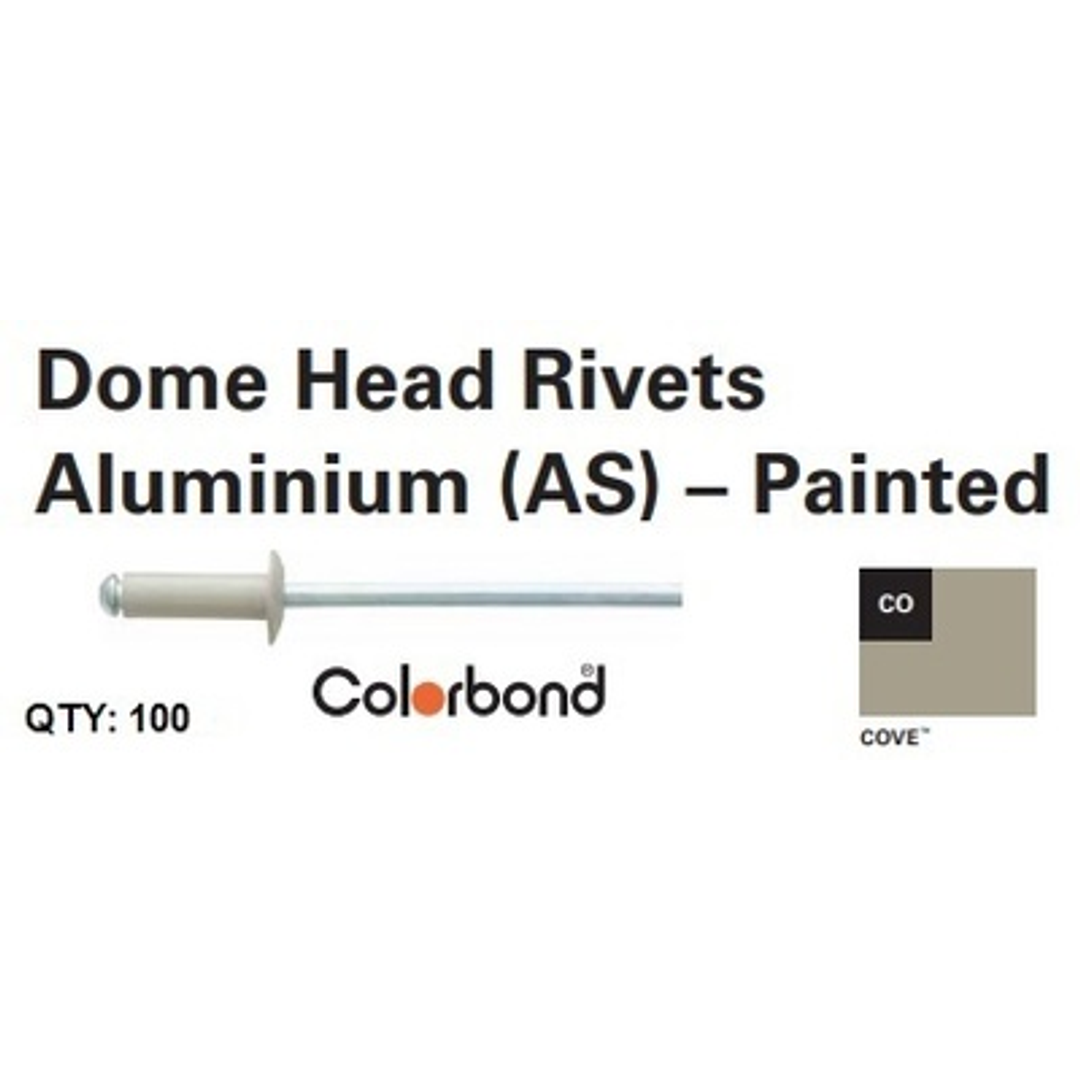 Blind Rivets 4-3 (3.2x4.8) (100 Pack) Colorbond