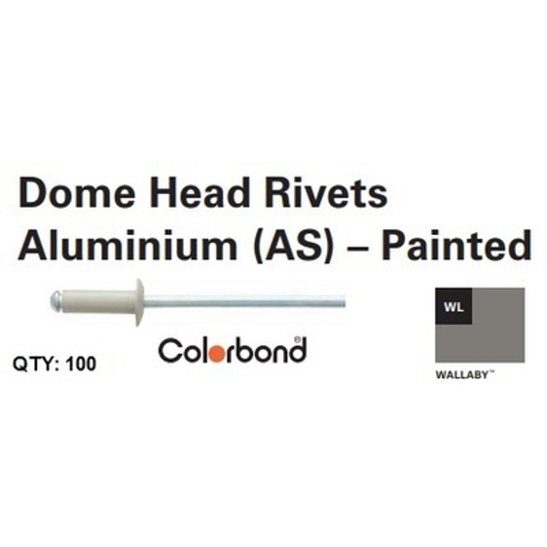 Blind Rivets 4-3 (3.2x4.8) (100 Pack) Colorbond