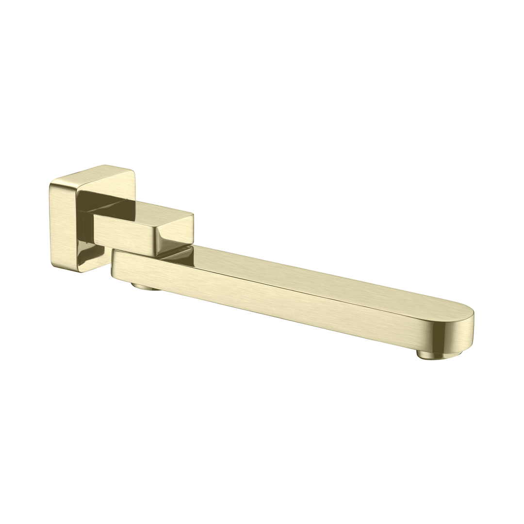 Bianca/Ecco Swivel Bath Spout Brushed Gold