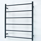 Radiant Round 6 Bar Non-Heated Rail 700mmx830mm Matte Black
