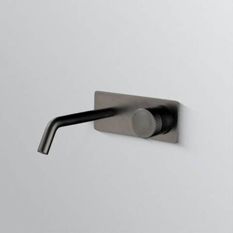 Bestlink Diamond Wall Basin Mixer With Back Plate Matte Black