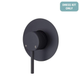 Kaya Wall Mixer Matte Black Small Round Matte Black Plate