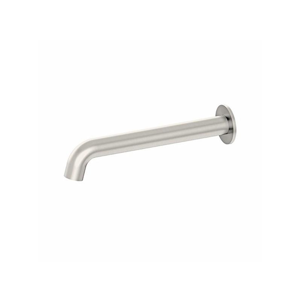 Nero Mecca Basin/Bath Spout Only 250mm Brushed Nickel