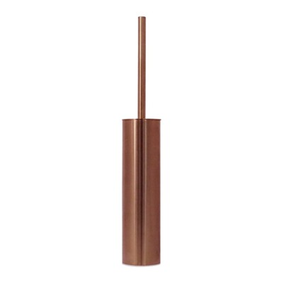 Streamline Arcisan Round Wall/Floor Toilet Brush Holder Brushed Rose Gold