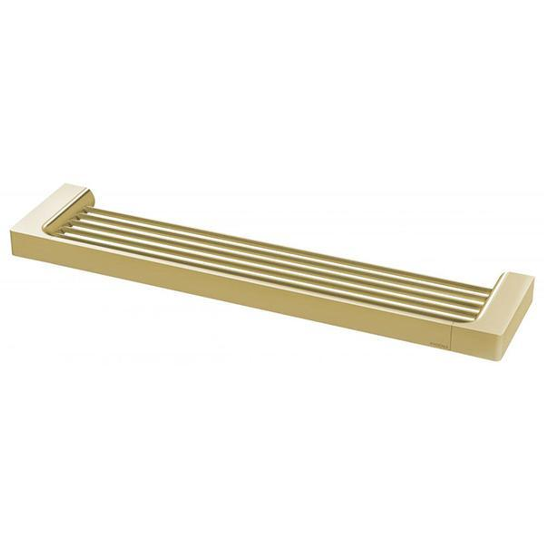 Phoenix Gloss Shower Shelf - Brushed Gold 465mm