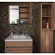 Belbagno Alexandra Mirror Cabinet White Oak 760 X 525 X 500