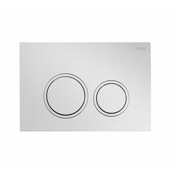 Zumi Java Round Stainless Steel Flush Plate Satin Chrome