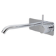 Fienza Kaya Up Basin/Bath Mixer 200mm Outlet Set Chrome Soft Square Chrome Plate