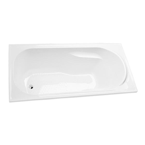 Decina Modena N/Slip Shower Bath 1210 X 815 X 425 White