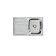 Acero Stainless Steel 800 Sink Left Hand Drainer 800 X 480 - Burdens Plumbing