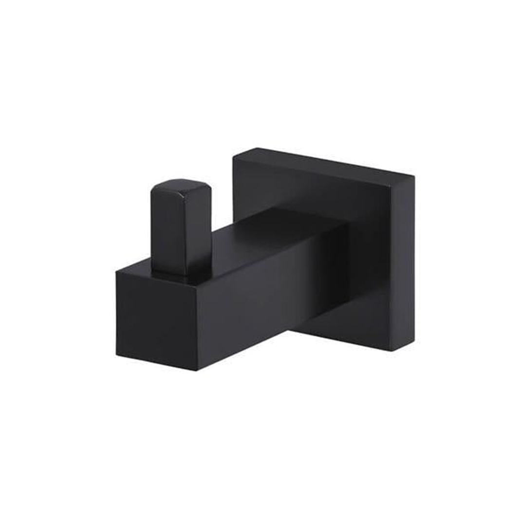 Meir Square Matte Black Robe Hook