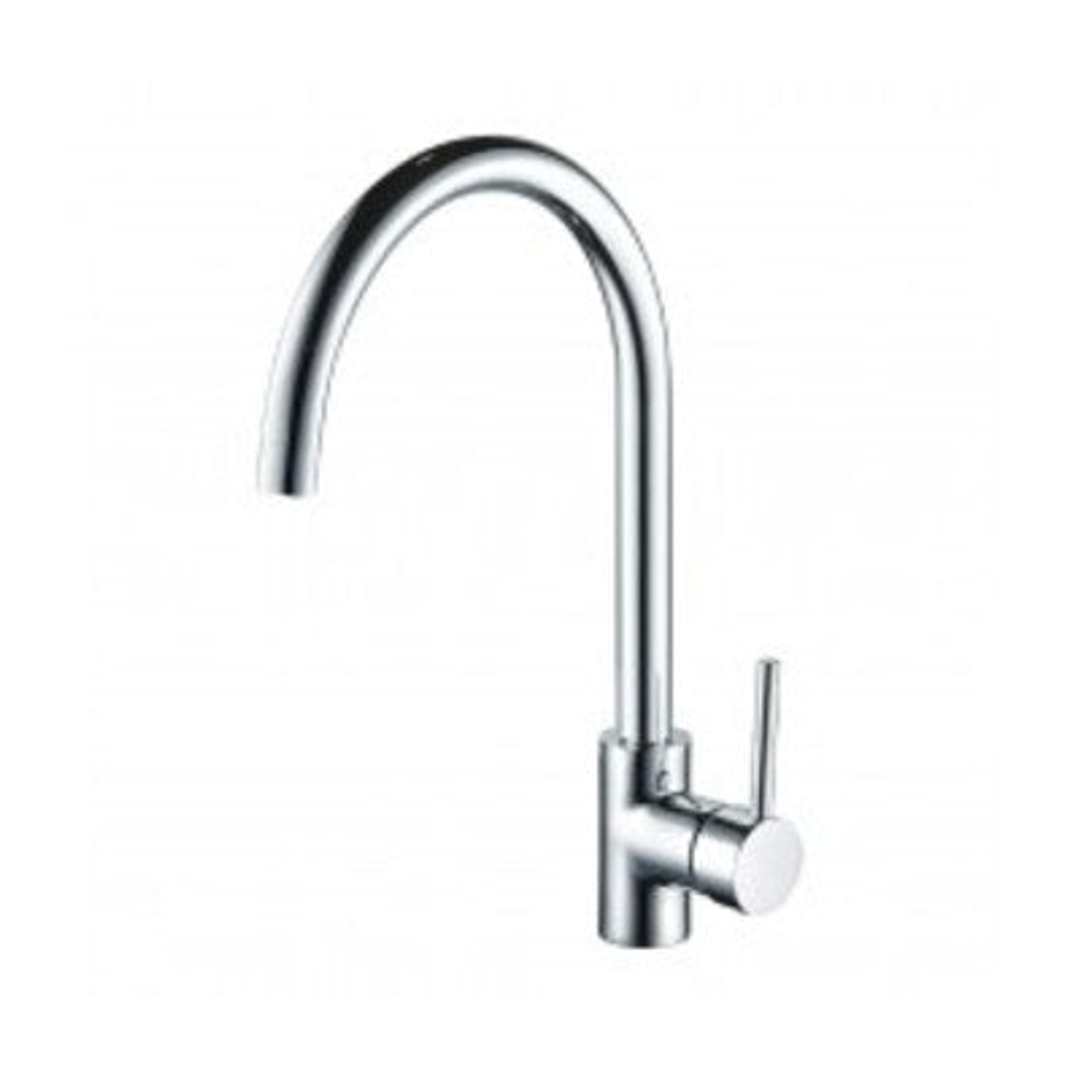 Streamline Axus Pin Lever Gooseneck Sink Mixer Chrome