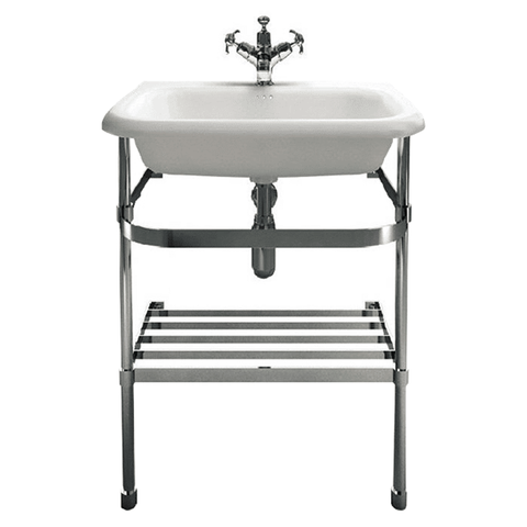 Abey Classic Roll Basin With Stand & Plug