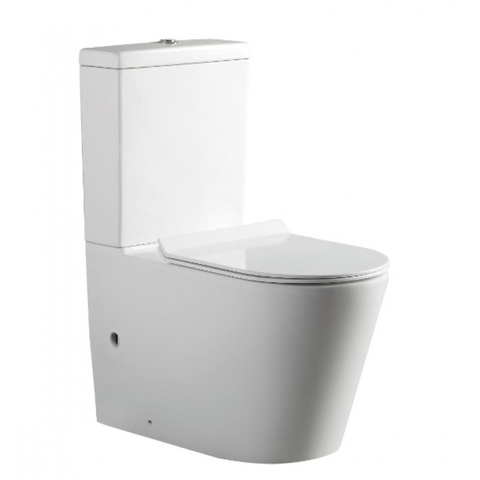 Belbagno Flay-R Rimless Nano Glaze Toilet Suite Bb007Cpr