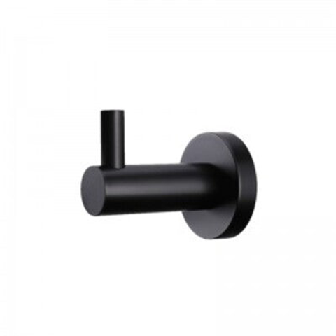 Bestlink Nirvana Matt Black Round Robe Hook 5053-1Bk