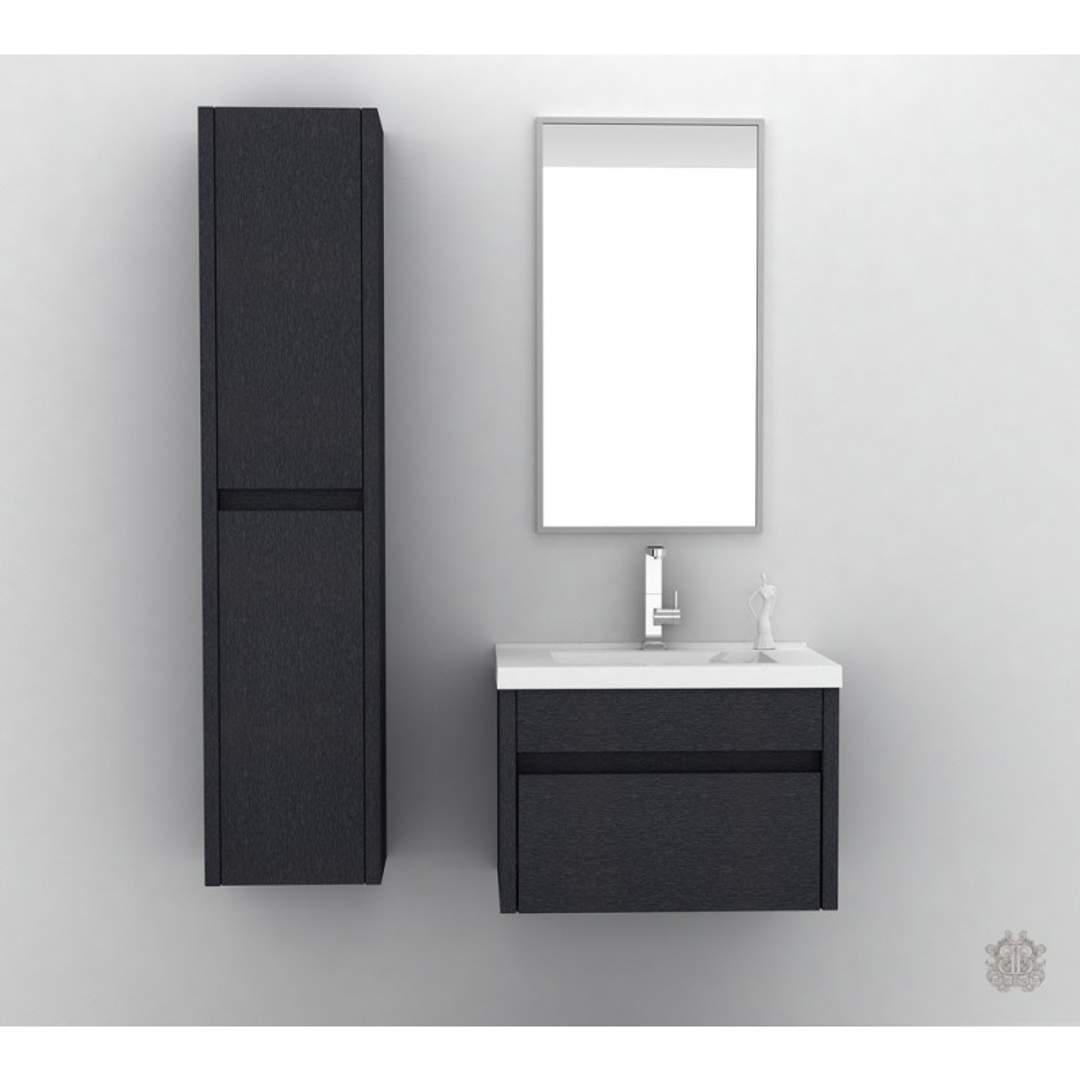 Belbagno Alexandra 760mm Wall Hung Vanity Silver Oak