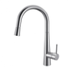 Streamline Axus Pin Arch Spout Pull Down Conical Sink Mixer Brushed Nickel