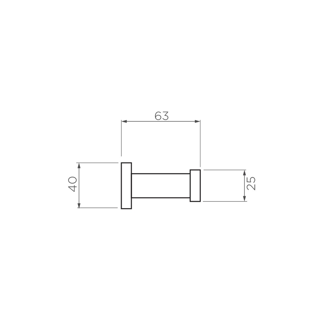 Streamline Arcisan Axus Robe Hook - Chrome