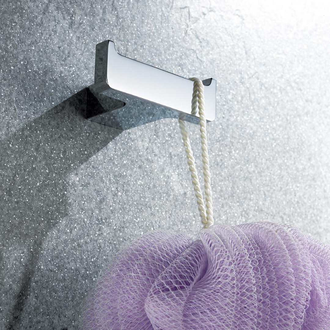 Streamline Eneo Double Robe Hook - Brushed Gunmetal PVD